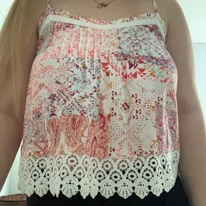 garage printed tank top